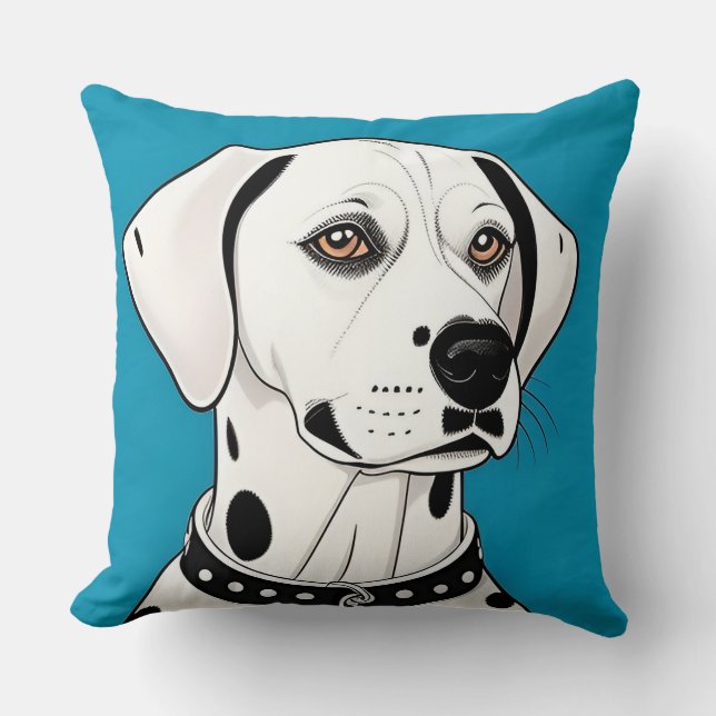 Dalmatian Hund Modern Hem Dekor Accent Kudde (Framsida)