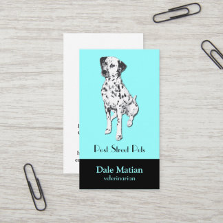 Dalmatian hund visitkort
