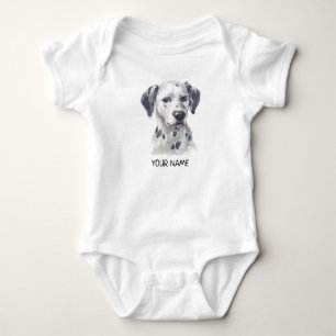 Dalmatian hundhusdjurvattenfärg t shirt
