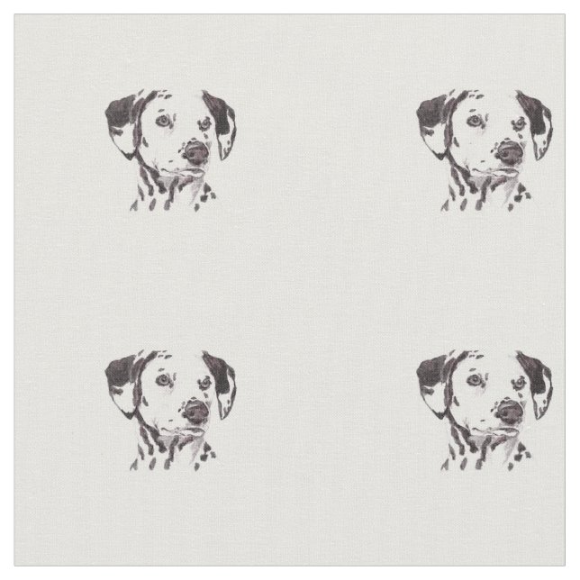 Dalmatian hundkonsttyg tyg (Närbild)