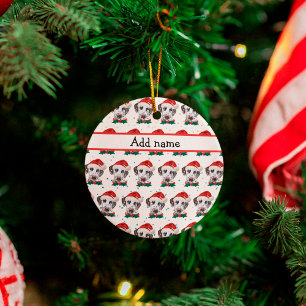 Dalmatian Hundras Jul Julgransprydnad Keramik