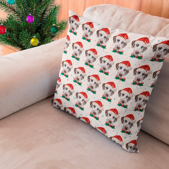 Dalmatian Hundras Jul Kudde (Skapare uppladdad)