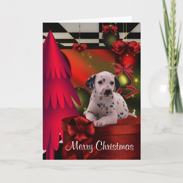 Dalmatian jul helgkort (Framsida)