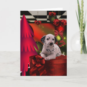 Dalmatian jul helgkort