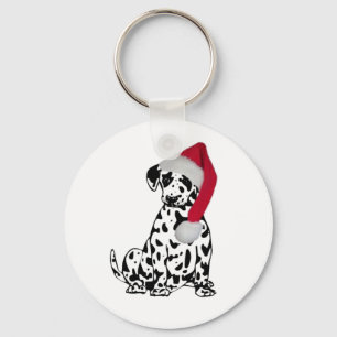 Dalmatian jul nyckelring