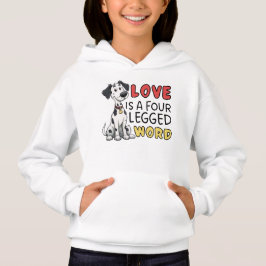 Dalmatian Kärlek är ett Fyrbokstavsord T Shirt