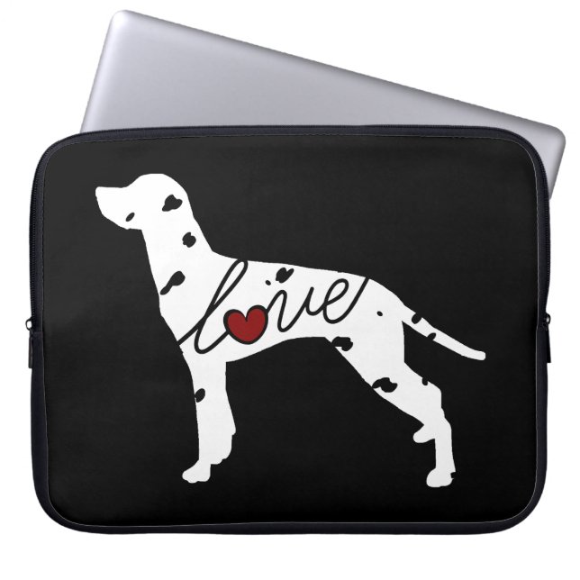 Dalmatian kärlek laptop sleeve (Framsidan)