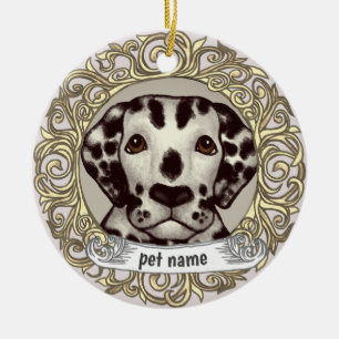 Dalmatian-kärlek-minnes-ornament Julgransprydnad Keramik