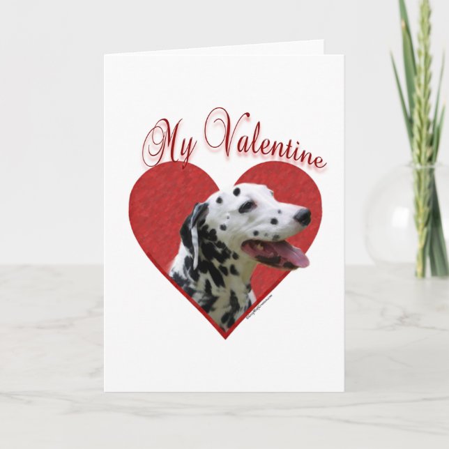 Dalmatian min valentin helgkort (Framsida)