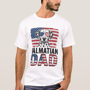 Dalmatian Pappa Patriotisk Vintage Hund Tröja Desi