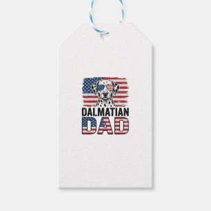 Dalmatian Pappa Patriotisk Vintage Hund Tröja Desi Presentetikett