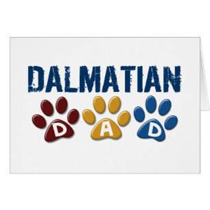 DALMATIAN pappatasstryck 1 Hälsningskort