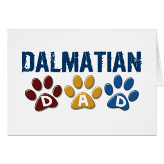 DALMATIAN pappatasstryck 1 Hälsningskort