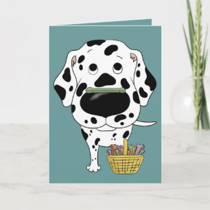 Dalmatian - påskbenjakt, någon? helgkort