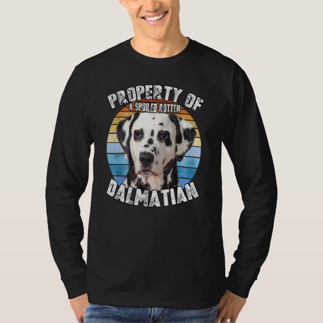 Dalmatian Retro Property Of T Shirt (Framsida)