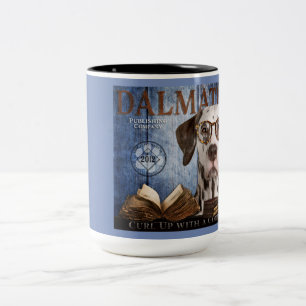 Dalmatian som publicerar Co-kaffemuggen Två-Tonad Mugg