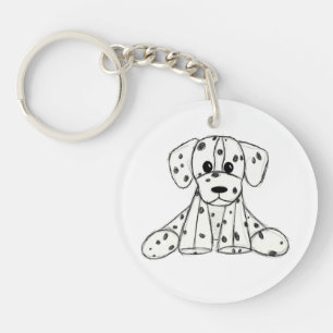 Dalmatian stoppad hund ritning kontur enkel svart