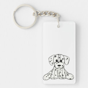 Dalmatian stoppad hund ritning kontur enkel svart