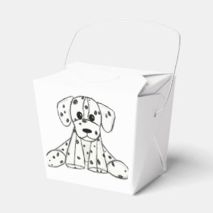 Dalmatian stoppad hund ritning kontur enkel svart presentaskar