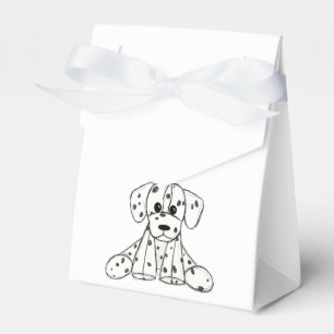 Dalmatian stoppad hund ritning kontur enkel svart presentaskar