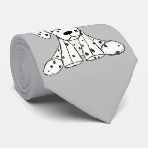 Dalmatian stoppad hund ritning kontur enkel svart slips