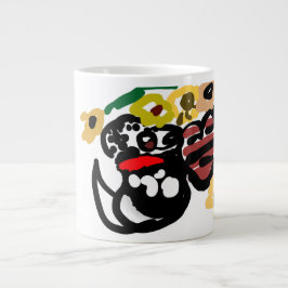 Dalmatian sunflowers jumbo mugg
