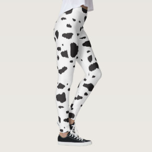 Dalmatian tryckdamasker för klassiker leggings