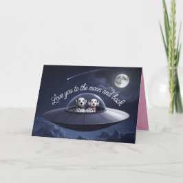 Dalmatian Valentine Card Helgkort