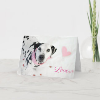 Dalmatian valentineskort helgkort