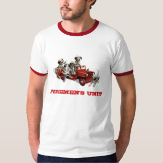dalmatian-valp-avfyra-motor BRANDMAN ENHET Tee