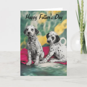 Dalmatian valplyckligfars dag kort