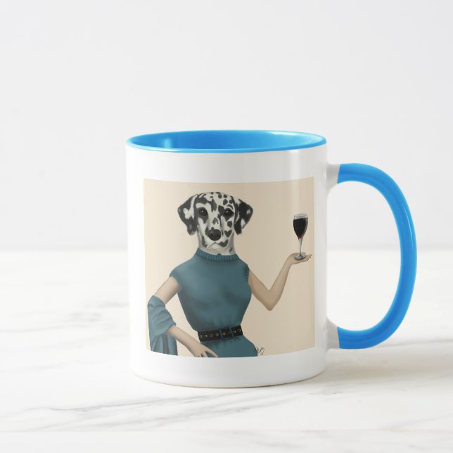 Dalmatian Vin Snob Mugg (Höger)