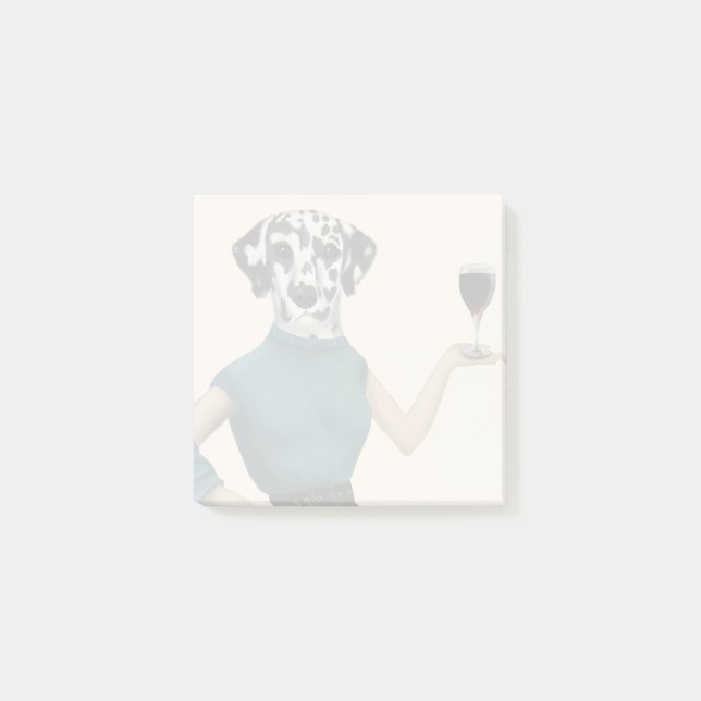 Dalmatian Vin Snob Post-it Block (Framsida)