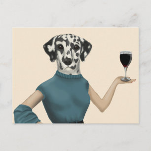 Dalmatian Vin Snob Vykort