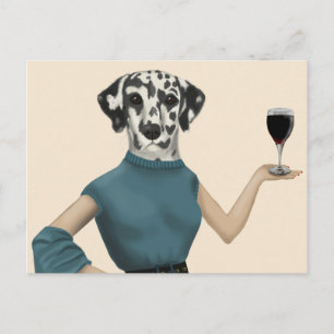 Dalmatian Vin Snob Vykort