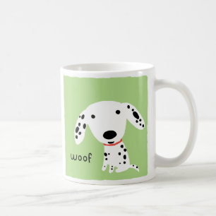 Dalmatian Woof   Cute Puppy Hund Kaffemugg