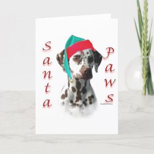 Dalmatianen (lever) Santa tafsar Helgkort