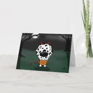 DalmatianHalloween djävulen Kort