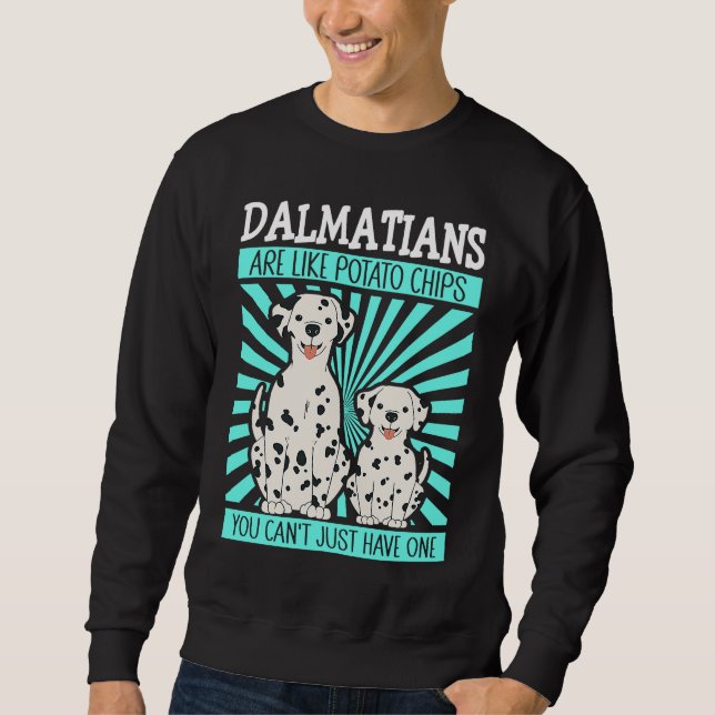 Dalmatians Are Like Dog Owner Dalmatian Lång Ärmad Tröja (Framsida)