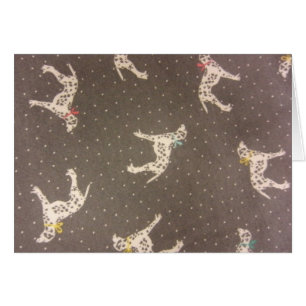 Dalmatians med pilbågar hälsningskort