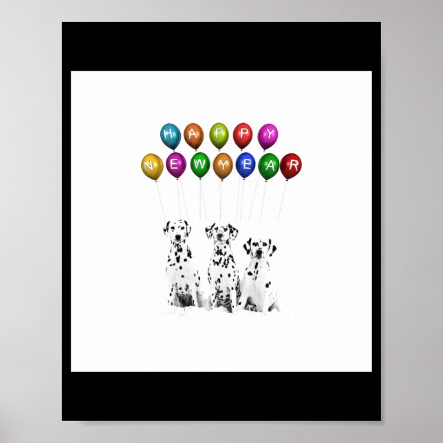 Dalmatians Wishing Happy New Year 2016  Poster (Framsidan)