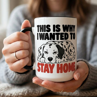 Dalmatianskt Antisocialt Sarkastiskt Hundälskare P Mugg