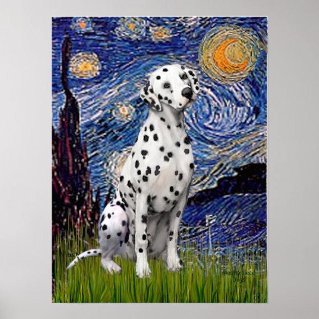 Dalmatien 1 - Starry Night (Vert.) Poster (Framsidan)
