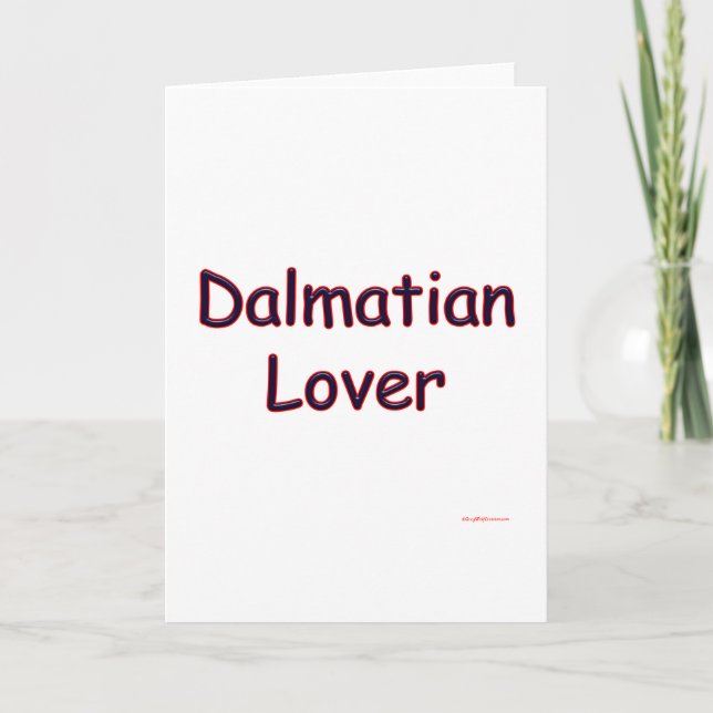 Dalmatien Älskare Helgkort (Framsida)