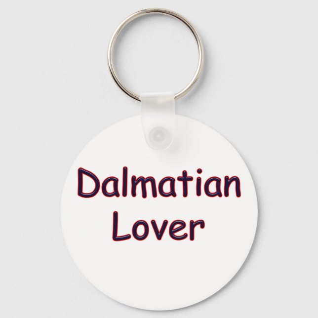 Dalmatien Älskare Keychain Nyckelring (Framsida)