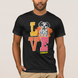 Dalmatien älskare söt färg t shirt