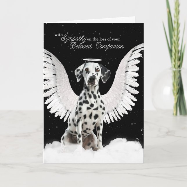 Dalmatien Angel Hund Pet Kort (Framsida)