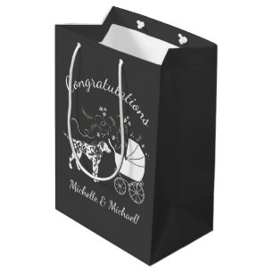 Dalmatien Baby Shower Hund Silhouette