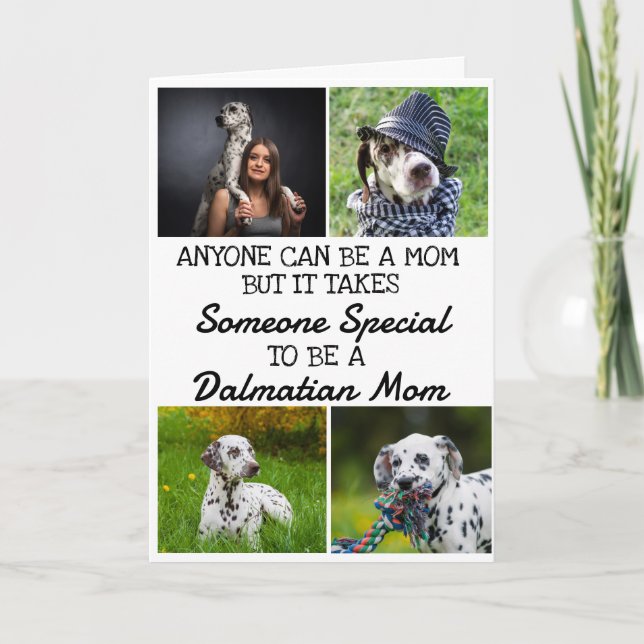 Dalmatien ...Bästa Mamma Mors dag-kortet Tack Kort (Framsida)