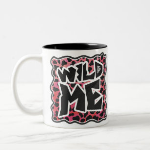 Dalmatien Black and Red med Vild Me Två-Tonad Mugg